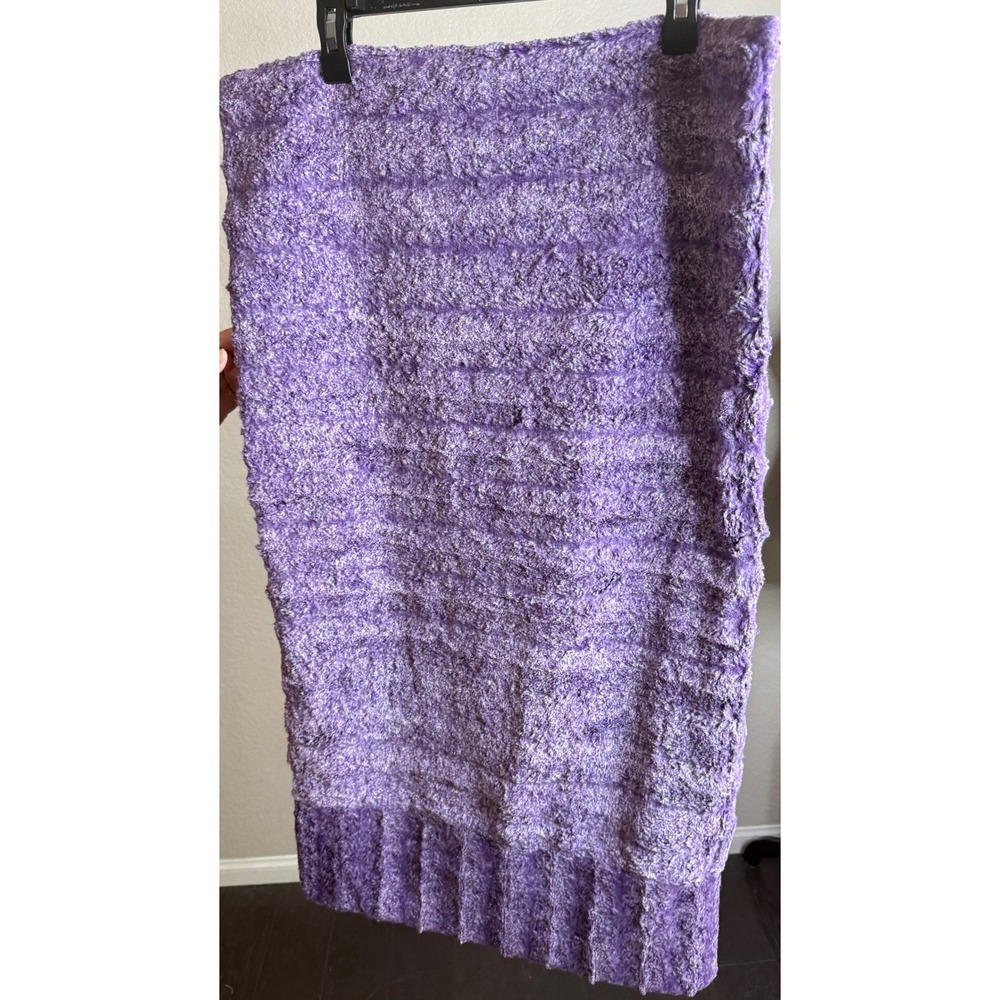 Sew Sweet Minky Designs 34x20 Pillowcase Purple Textured Plush Bedding USA
